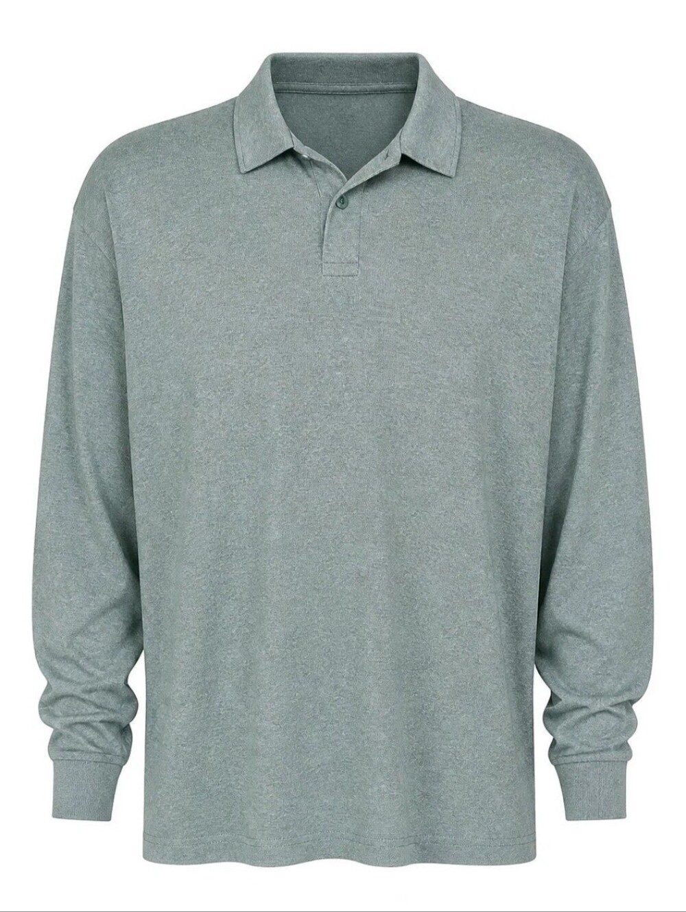 Vintage Orvis Polo Shirt Mens XXL Green 100% Pima Cotton Long Sleeve Collared